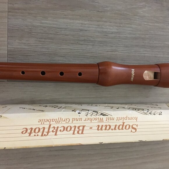 Hohner maple wood recorder w book - music instrument  - Made in Germany - Picture 6 of 11
